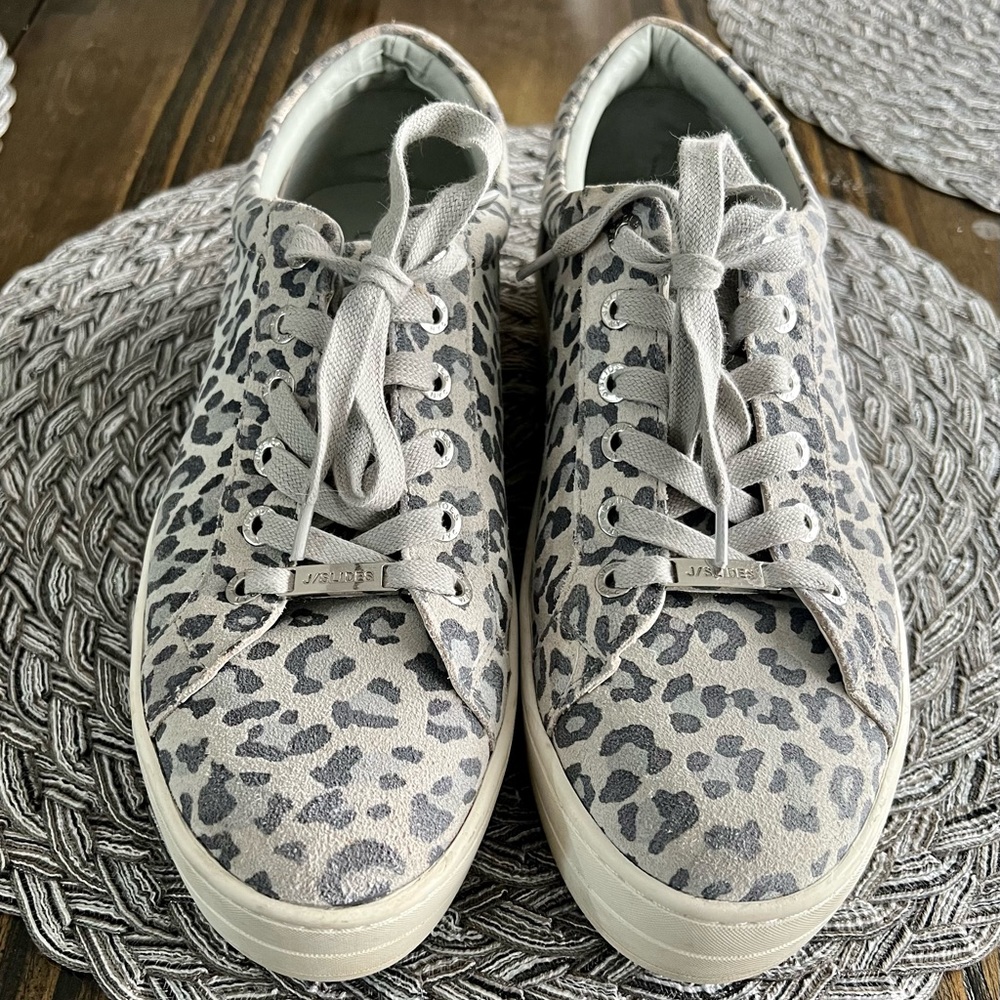 J/Slides leopard print sneakers